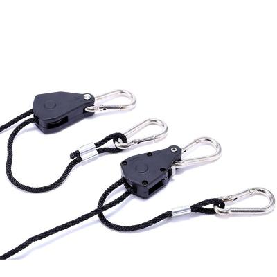 China 1/8" Indoor Black Adjustable; Heavy Duty Ratchet Rope Hanger for sale