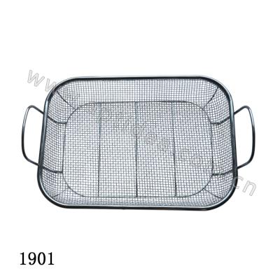 China Easily Cleaned Food Grade Stainless Steel Wire Mesh Bbq Vegetable Grilling Basket for sale