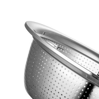 Chine MD 20cm big kitchen rice colander strainer basket for fruit washing pasta drainge bowls rack à vendre