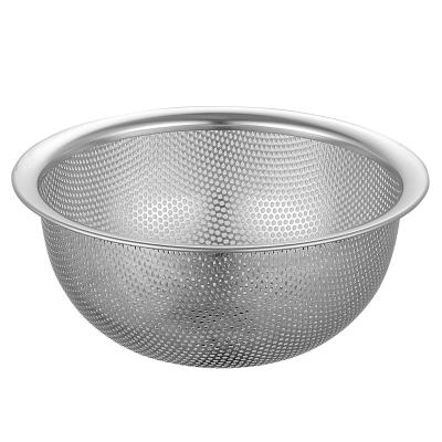 China Guaranteed Quality Unique Micro-perforated Round 3Pcs Set Kitchen Expandable 20cm Colander for sale