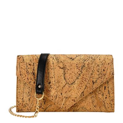 China High Quality Natural Eco-Friendly Cork Bag Sling Cross Body Chain From Cork Fabric Hot Sale Custom Bags Cork Shoulder Bag for sale