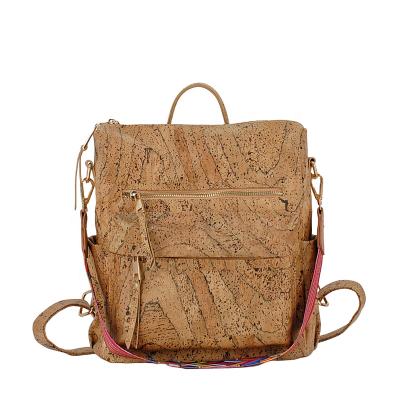 China Old Waterproof Waterproof Backpack Eco - Friendly Made Of Cork Leather Unique Cork Backpack Bag for sale