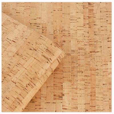 China Custom Waterproof Eco Natural Recycle Cork Leather Passed REACH Real Cork Fabric Leather Recyclable for sale