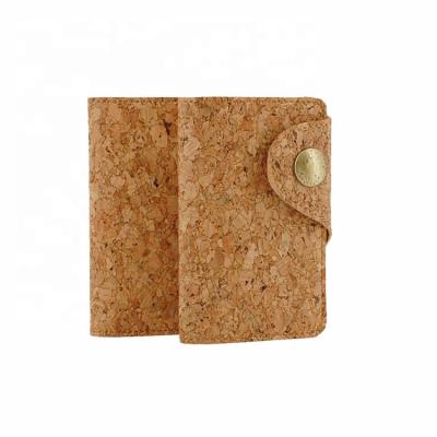 China Eco-friendly Custom Cork Wood Key Wallet Made Of Portugal OEM Natural Cork Wallet Key Holder for sale