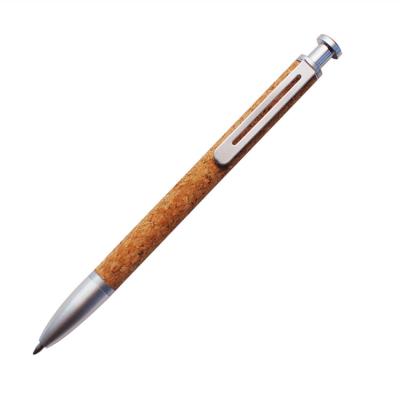 China Factory Eco Friendly Cork Ball Ballpoint Pen Recycled Eco-Friendly Which Inside All Metal Gift Unique Vegan Cork Cover Pen for sale