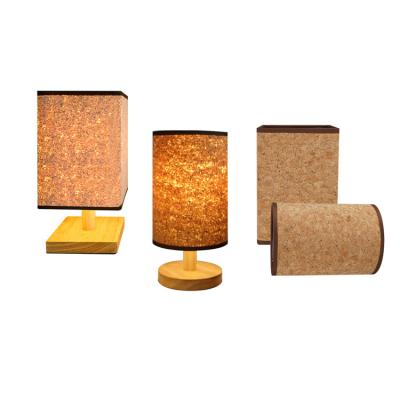 China Plain And Unique Designer Lampshade Custmosized Brand Natural Eco-Friendly Lampshade Cork for sale