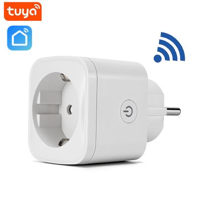 China Overload Protection 2.4GHz Tuya 16A EU UK AU WiFi Outlet Smart Socket With Smart Life Amazon Alexa, Google Home for sale