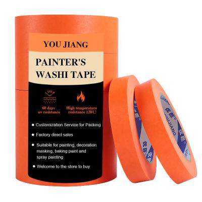 China Water Activated Fineline Automotive Crepe Paper Masking Tape for High Temperature for sale