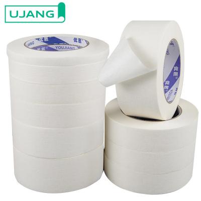 China Custom Rubber Adhesive Crepe Painters Masking Tape 48mm White Masking Tape for sale