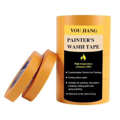 China High Temperature Japanese Washi Paper Car Masking Adhesive Tape with Custom Thickness for sale