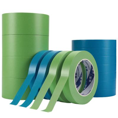 China Green 24mm Low Tack Washi Painters Masking Tape For Painting Artists Decorating for sale