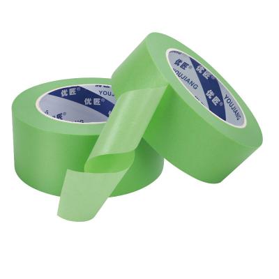 China 2 Inch Green Crepe Wall Painting Tape Low Tack Masking Tape 48mm X 50m X 135u for sale