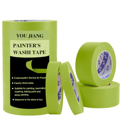 China 48mm X 50m Washi Masking Tape Multi Surface Masking Removal For Security Wall Painting for sale