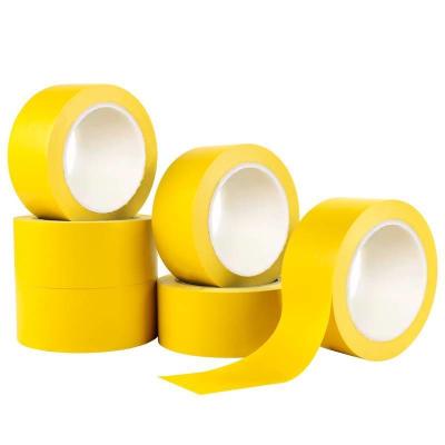 China Floor PVC Warning Tape For Safety Marking High Visibility Yellow Caution Floor Tape for sale