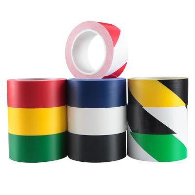 China OEM Double Colors PVC Marking Tape Black Yellow Waterproof Friction Resistant for sale