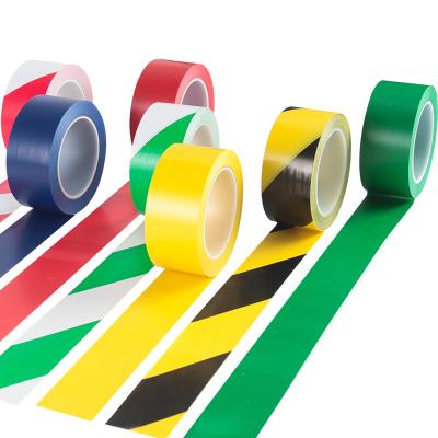 China Colorful Yellow Black PVC Marking Tape For Hazard Pe In Underground Road for sale