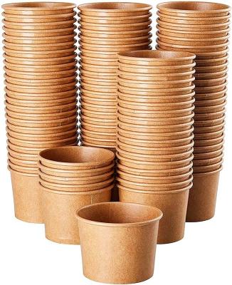 China Recycled Materials Paper Soup Containers - Disposable Kraft Soup Bowls With Vented Lids for sale