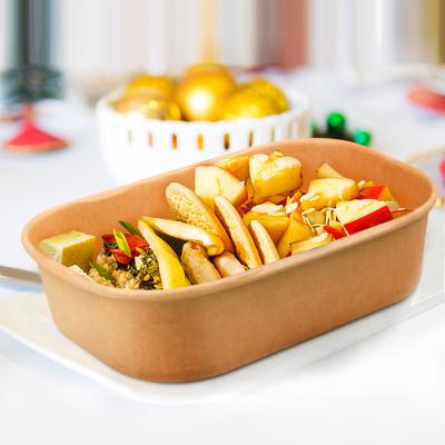 China Biodegradable Paper Bowls, Disposable Soup Bowls Bulk Free Party Supplies for Hot/Cold Food, Soup Kraft Paper Bowls with PP Lids Food Containers for sale