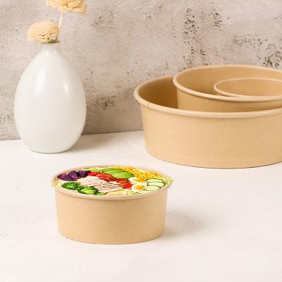 China Recycled Materials Bamboo Paper Cups with Lids - Disposable Dessert Bowls for Hot or Cold Food, Party Supplies Treat Cups for Parfait Frozen Yogurt for sale