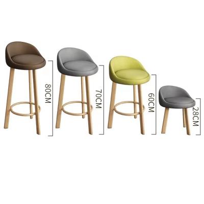 China Modern Faux Tall Height Bar Kitchen Counter High Chairs Leather Stools For Kitchen Island for sale