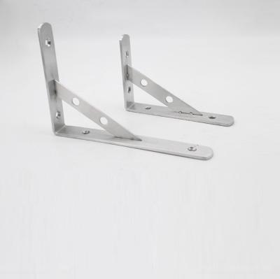 China Heavy Duty Steel Metal Support Corner Tie Down Farmhouse Stainless Steel Shelf Bracket for sale