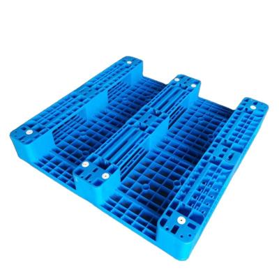 China Single Faced Blue Plastic Pallet Warehouse Cargo Pallets 1300mmx1300mm for sale