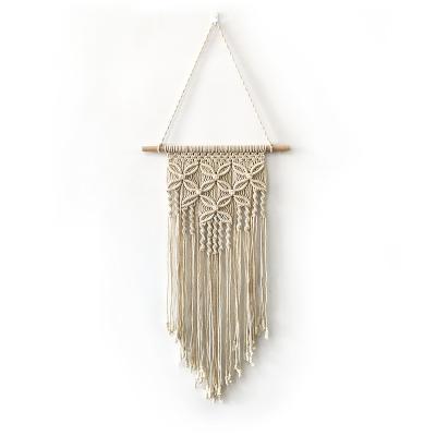 China Nordic wholesale minimalist spot bohemian handmade loom woven wall hanging decoration background home tapestry for sale