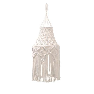 China Living Room Minimalist Home Handmade - Cotton Rope Chandelier Style Nordic Decorative Lamp Shade Woven Bohemian Tapestry for sale