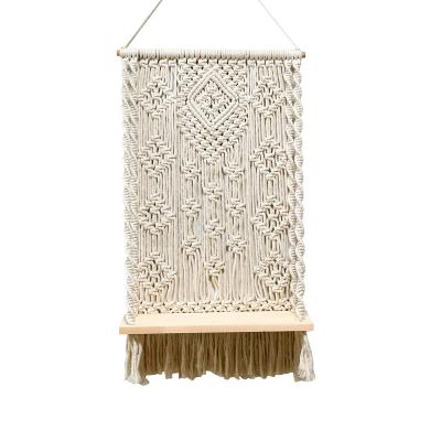 China Simple Home Rack Woven Tapestry Rack Creative Minimalist Wall Hanging Decoration Wall Hanging Storage Rack for sale