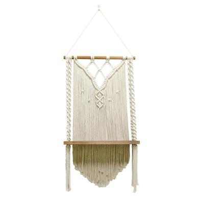 China Best Selling Minimalist Hand - Woven Tapestry Bohemian Indoor Wall Macrame Plant Hanger Decorative Hanging for sale