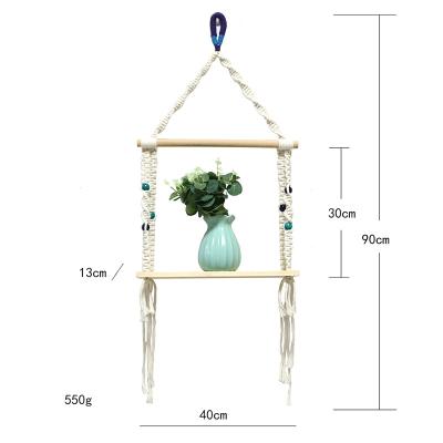 China New Nordic Minimalist Home Flowerpot Woven Tapestry Macrame Plant Hangers Style Wall Decoration Wall Hanging Wall Storage for sale