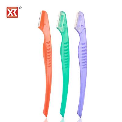 China Factory Direct Folding Customize Logo Tool Design Straight Eyebrow Trimmer Dermaplaning Shaper for sale