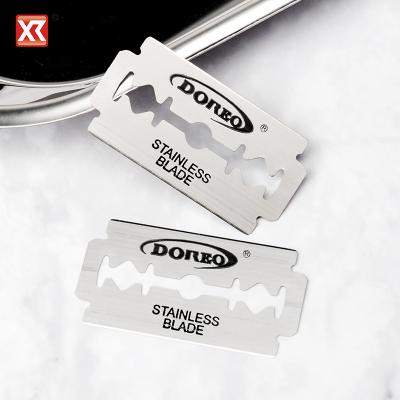 China Facial Hair Remove Double Sharp Edge And Safe Shaving Facial And Razor Blade Stainless Steel Body Used Blade for sale