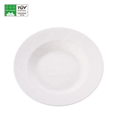 China Disposable Biodegradable Dishes Bagasse Paper Plate for sale