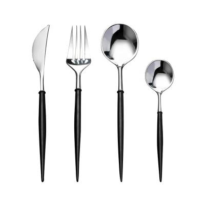 China New Design Disposable Plastic Spoon And Fork Picnic Cutlery Serving Set for sale