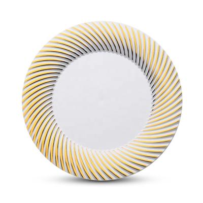 China Food Grade Disposable Plastic Dinner Plate Sets For Wedding for sale