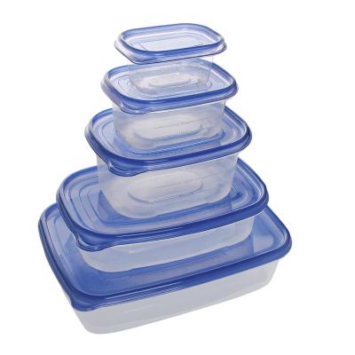 China Microwavable Microwave Safe Clear Disposable Plastic Food Storage Container With Lid for sale