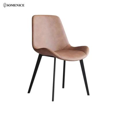 China Contemporary Cheap Metal Chair Factory Leather for sale