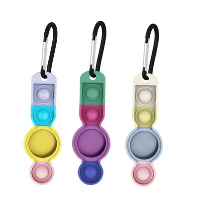 China Anti-drop noise bubble revive stress cover device for Apple Airtag dog collar key chain soft silicon sleeve for Airtag cases for sale