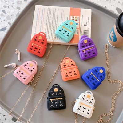 China Fashion Shape Cute Silicone 3D Cartoon Backpacks Protective Case For Airpods 1 2 For Airpods Pro 3 for sale