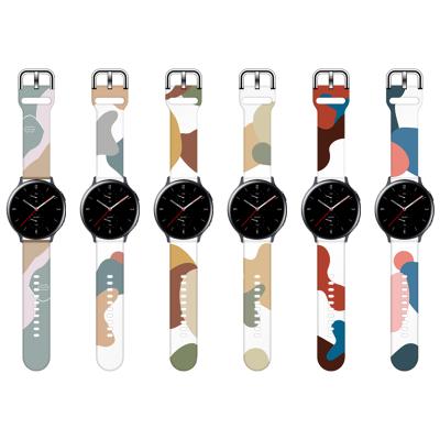 China Fashion Dress Fashion Morandi Color Luxury Popular Watch Band For Samsung Watch 4 Silicone Replacement Watch Band For Huawei Watch3/3 pro 22mm 20mm for sale