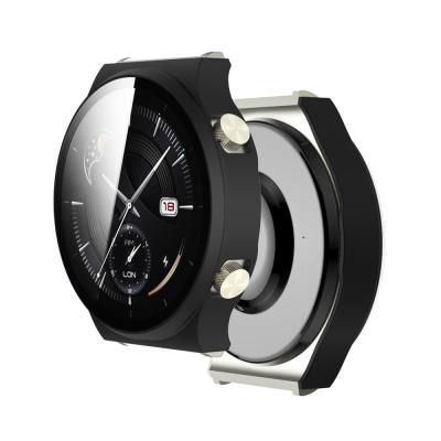 China Quick Release /Breathable Fashion Tempered Glass Matte PC Cover For Huawei Watch GT2 Pro for sale