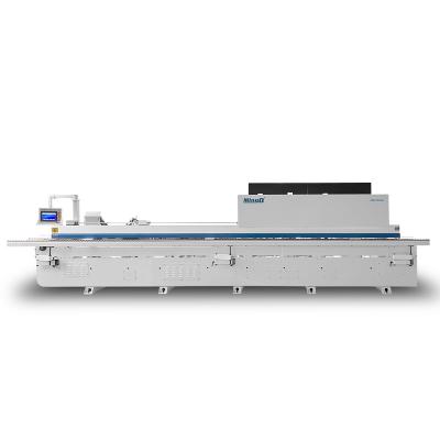 China Hotels MINGD MD-F460A V slotting 45/90 degree cross edge banding machine with 2 adh pre-milling automatic edge bander banding machine for sale