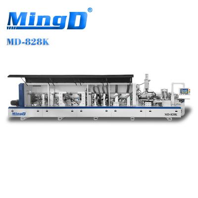 China Building Material Shops MINGD MD-828K edge banding machine fine trimming edge banding machine automatic gluing four stage acrylic edge banding machine for sale