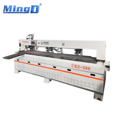 China Hotels MINGD CKZ-380 5 surface wood panel furniture cnc drilling machine 3 spindle boring center machine hinge hole drilling machine for sale