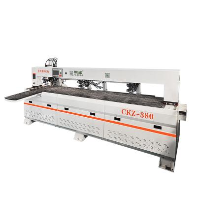 China Hotels MINGD CKZ-380 china factory price cnc deep hole drilling machine triple head automatic cnc boring machine for furniture making for sale