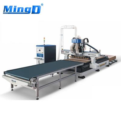 China Hotels MINGD ATC-1328-9Z wood and acrylic vacuum table Desktop Engraving 3 axis cnc wood router machine double spindle cnc router for sale