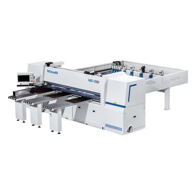 China Horizontal MINGD MD-330 CNC automatic wood computer panel beam saw woodworking machinery furniture board door cutter computer beam saw for sale