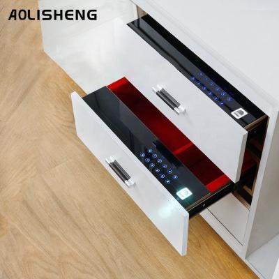 China Mordern AOLISHENG Hideout Locker Deposit Biometric Fingerprint Hidden Security Safe Secret Box for sale