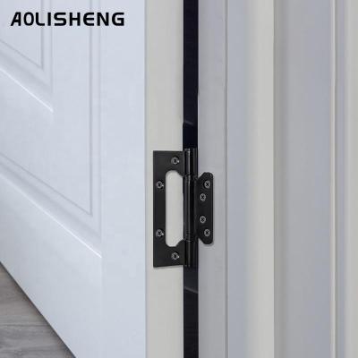 China AOLISHENG Modern Stainless Steel Metal Hide Wooden Door Hing Ball Bearing Gate Hinges Cabinet for sale